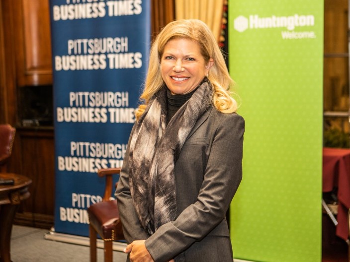 Laura Shapira Karet, chair and CEO of Giant Eagle, at VisionPittsburgh at the Duquesne Club.
